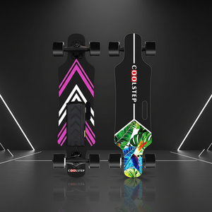 Patinete Eléctrico de Cuatro Ruedas con Control Remoto, Diseño de Pez, Doble Tracción, Plegable, Plataforma de Madera de Arce, Capacidad de Carga de 150 kg - Product Image 3