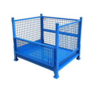 Factory Direct Steel Wire Mesh Storage Box Portable Collapsible Turnover Container Foldable Wire Cage for Stillage Circulation - Product Image 6