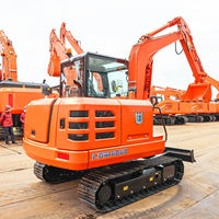 Nouvelle mini-excavatrice sur chenilles hydraulique CDM6060W de 6 tonnes, machine de terrassement en parfait état