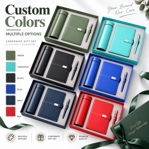Coffret cadeau professionnel : thermos isotherme, carnet en cuir et stylo, cadeau d'affaires pour les collègues - Product Image 5