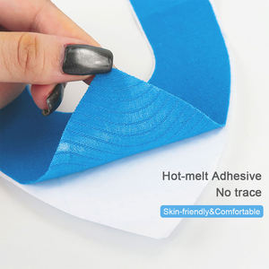 Plester pelindung otot untuk olahraga pra potongan, pita kinesiologi katun elastis hipoalergenik untuk menghilangkan nyeri lutut - Product Image 2