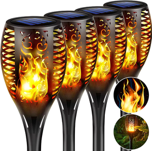 12L 33L 51L 72L 96led ngoài trời IP65 không thấm nước ngọn lửa năng lượng mặt trời ngọn đuốc đèn cho bãi cỏ sân vườn con đường cảnh quan ngoài trời trang trí nội thất - Product Image 1