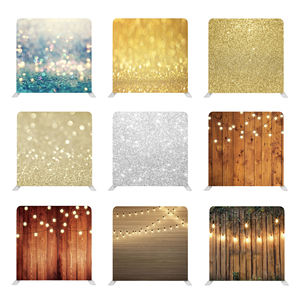 <span class=keywords><strong>Support</strong></span> d'affichage <span class=keywords><strong>portable</strong></span> double face en aluminium <span class=keywords><strong>personnalisé</strong></span> pour mariages et fêtes, toile de fond pliable pour photomaton par sublimation - Product Image 2