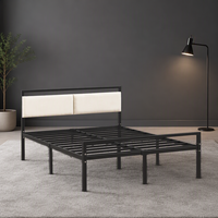 Lit double et très grand lit avec tête de lit en bois – Collection Chambre à coucher – Offre Spéciale