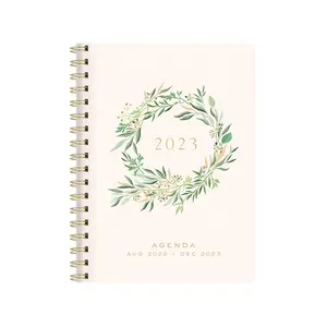 Benutzer definierte Milch planer Agenda Planer Hardcover Notebook Doppels pirale Spule mit wunderbaren Tabs