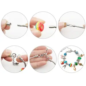 Armband machen Kit Hot Selling Kinder kreative DIY handgemachte Kristall Armbänder Kinder handgemachte Perlen Spielzeug