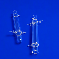 Réacteur en quartz fondu transparent résistant aux hautes températures, sans ozone, sur mesure pour usine, vente en gros, pour la flexion, la découpe, la soudure et l'utilisation en laboratoire