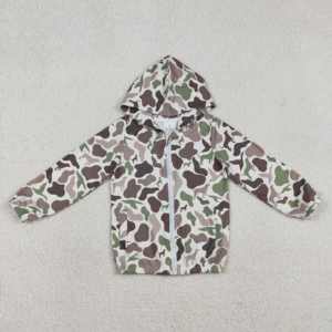 RTS Baby Casual Hunting Camouflage <b>Dog</b> Print Kids Hoodie Long Sleeves Coat New <b>Designs</b> Children's Hooded <b>Clothes</b> Wholesale Kids - Product Image 2