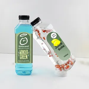 Hot Sales Factory Wholesale 1000 ML Clear Plastic Water Bottles Clear Plastic Drink Bottles PET Material Bottles