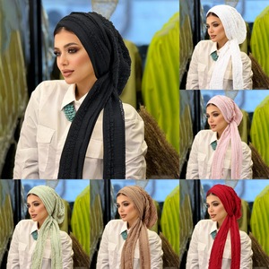 Pañuelo para la Cabeza Informal y Transpirable, Turbante de Moda para Mujer, Gorro de Quimioterapia con Cola Larga, Pañuelo para la Cabeza, Gorro Tipo Turbante - Product Image 1