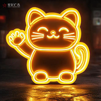 Enseigne publicitaire LED au design de dessin animé néon pour la décoration de la maison, la chambre d'enfant, l'art mural de fête
