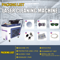 Machine de nettoyage laser continue MAX 1500W 2000W 3000W Style de chariot Est à déplacer et à utiliser en stock