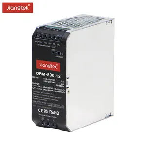 JIANGTEK DRM-500-12 แหล่งจ่ายไฟราง AC DC 500w 12v Din