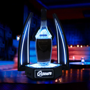 Wan Zhan Illuminated Wine Stand Led Lighting Desktop Modern Display <b>Rack</b> For <b>Bar</b> Ktv Decoration - Product Image 1