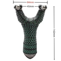 Nouvelle Fronde de Chasse Robuste à Roulements Multiples, Fronde Professionnelle en Métal avec Bande Élastique pour Tir en Extérieur et Pêche