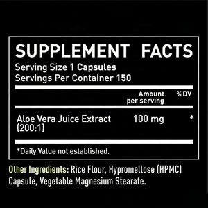 Cápsulas de Aloe Vera Natural de Marca Privada OEM, Promueven la Digestión, Cápsulas de Extracto de Aloe Vera Detox, Cápsulas de Aloe Vera - Product Image 4