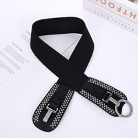 Ceinture ajustable en alliage avec rivets, style rétro américain, pour costumes, vestes et robes tendance pour femmes