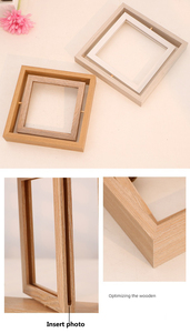 Bán buôn 5 6 7 8 10 inch gỗ rắn hai mặt 360 độ xoay khung ảnh cho văn phòng nhà máy tính để bàn trang trí - Product Image 6