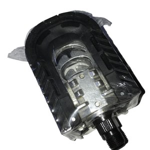 Pédales de vélo pliantes en aluminium avec axe en acier, roulement scellé, antidérapantes, noires, accessoires de vélo multi-usages - Product Image 4