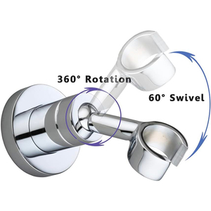 Soporte de ducha giratorio WEB Herramienta de torneado cónico ABS cromado - Product Image 3