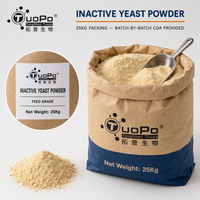 Poudre de levure inactif jaunâtre à brunâtre avec une odeur de levure unique, protéines hautement digestibles pour les aliments des porcs, volailles, animaux aquatiques et animaux de compagnie