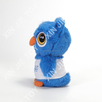 Fabricant OEM/ODM – Jouet en peluche hibou aux grands yeux de dessin animé, animaux en peluche hibou personnalisés, jouets en peluche hibou avec logo imprimé