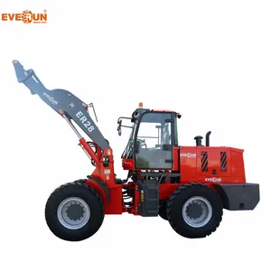 Everun hochwertige ER28 2.800 kg Landmaschine mit Schnellhaken Eimer-Radlader