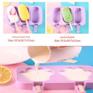 Moule à sucettes glacées en silicone multi-formes, non toxique, facile à nettoyer, durable, qualité alimentaire, sans BPA, <span class=keywords><strong>pour</strong></span> la maison et la cuisine - Product Image 4