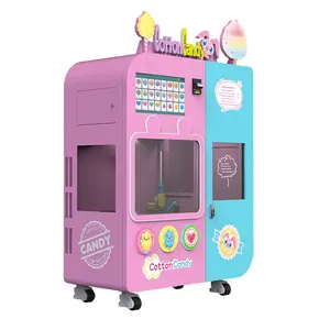 Professional full automatically small flower sugar cotton candy vending machine to make cotton candy