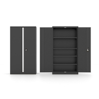 Armoire à outils en acier robuste avec serrure - Rangement industriel durable pour atelier et garage