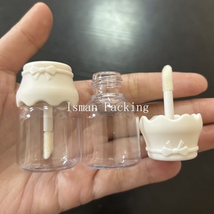 ISMAN Ingrosso Tubetto Lucidalabbra da 8ml a Forma di Biberon, Mini Contenitore Vuoto per Lucidalabbra a Forma di Biberon per Bambini, <span class=keywords><strong>Rosa</strong></span> Bianco, Logo Personalizzabile - Product Image 4