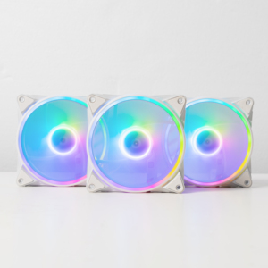 พัดลมคอมพิวเตอร์ LED RGB 120มม. ควบคุมอุณหภูมิความเร็วสูงสำหรับพีซี - Product Image 1