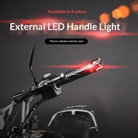 Exportation transfrontalière : Guidon de trottinette électrique Zhongshan avec feux OLED, clignotants et feux de direction bicolores
