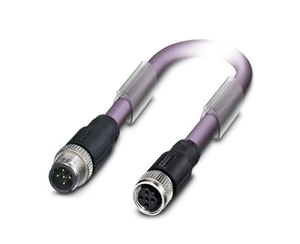 Nuevo Cable PROFIBUS SAC-2P de 10M con Blindaje PUR, M12 Macho a Hembra, IP65/IP67, 2 Hilos, para Cadena Portacables, 12Mbps - Product Image 1