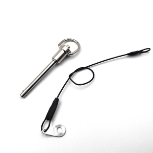 18-8 <span class=keywords><strong>acciaio</strong></span> INOX AISI304 AISI316 INOX perno di fermo con la posizione dell'anello diviso blocco a sfera a sgancio rapido perni 10x40mm - Product Image 2