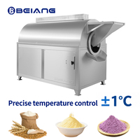 Machine à rôtir la farine de riz à contrôle de température précis, machine à rôtir la farine de blé électromagnétique entièrement automatisée
