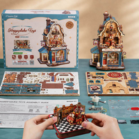 Robotime Rokr DIY Gift Set EAM01 Happyduke Toys Music Box Assemble 3D Wooden Puzzles