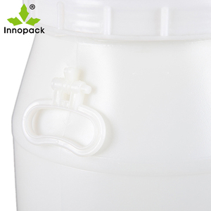 Fûts en plastique <span class=keywords><strong>bleu</strong></span> HDPE de 50 L avec <span class=keywords><strong>couvercle</strong></span> fileté et poignée - Product Image 3