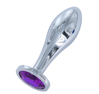 Dilatateur anal de luxe en trois parties, jouet sexuel pour adultes, mini plug anal en métal sexy avec cristaux de diamant, unisexe