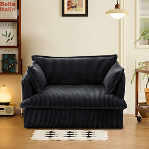 Canapé sectionnel simple moderne en velours côtelé style crème, amovible et lavable, pour salon, balcon, hôtel, hôtes cé<span class=keywords><strong>l</strong></span>èbres - Product Image 1