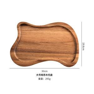 Acacia Wood <b>Serving</b> <b>Tray</b> 30x19.8cm <b>Large</b> Size For Tea Coffee Dessert Platter - Product Image 1