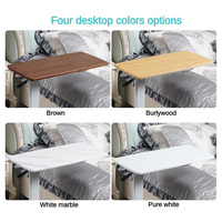 Mobilier de bureau à domicile design simple table d'ordinateur mobile à bas prix avec USB marron bureau moderne réglable pour adultes