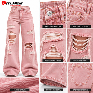Fabricant de jeans pour femmes sur mesure, denim extensible pour marques privées, faible MOQ, production en gros - Product Image 6