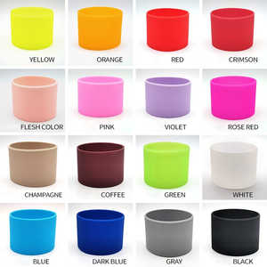 Manchon isolant en silicone antidérapant à grain croisé pour tasses en verre – <span class=keywords><strong>Protection</strong></span> pour tasses à thé et à eau - Product Image 6