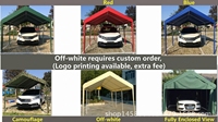 Abri de voiture robuste, tente de protection imperméable anti-UV, idéal pour salons professionnels, garage, abri de voiture, installation rapide, six pieds pour stationnement de SUV