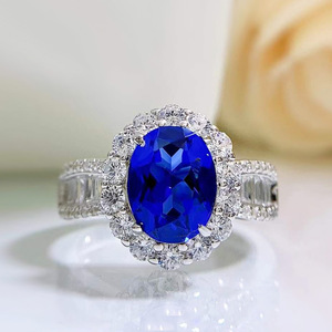 Wholesale 925 Sterling Silver Boho Magic <strong>Spinner</strong> <strong>Ring</strong> With <strong>Diamonds</strong> Cheap Cubic Zircon Engagement Wedding Jewelry Blue Sapphire - Product Image 6