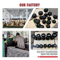 Peralatan Gym Logo Kustom HOT LIFE, Dumbbell Bulat Urethane Komersial untuk Fitness dan Pembentukan Tubuh