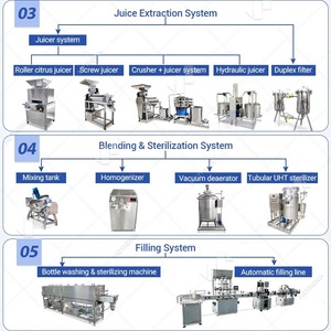 Usine de production de jus de fruits, petite ligne de traitement de jus de fruits naturels, prix compétitif, à vendre - Product Image 4