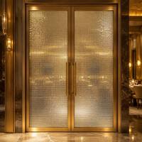 Panneau de séparation translucide en verre texturé cristal prismatique, à réfraction étincelante, pour restaurant, hôtel, hall d'entrée