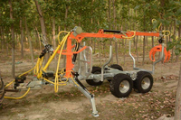 Wontide nouveau 450 ATV Log Forest agricole ATV grue remorque système de levage remorquable pour balles de foin/bûches/fournitures de Construction